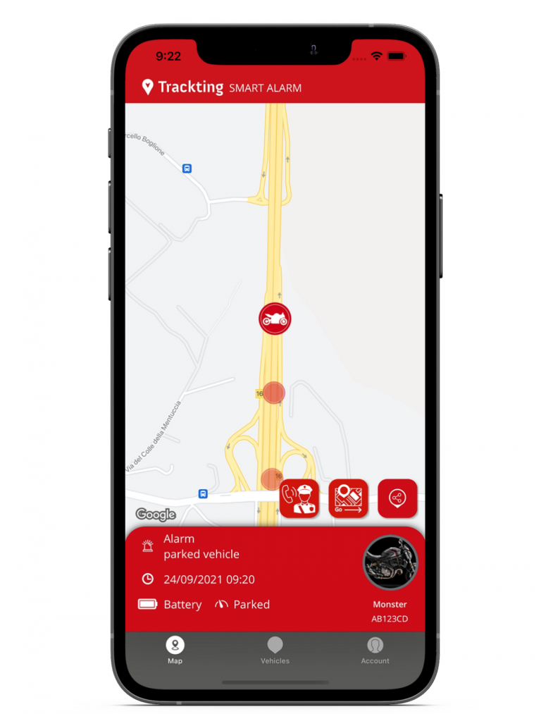 TRACKTING SMART (SIM Italia) Antifurto GPS per Auto e Moto- SIM Senza  Canone - No cavi - Notifiche di parcheggio - Chiamata di allarme e Live  tracking